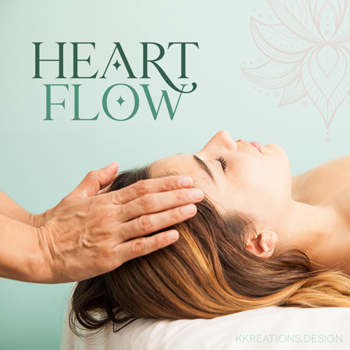 Heart Flow Logo design, Karinya Kreations